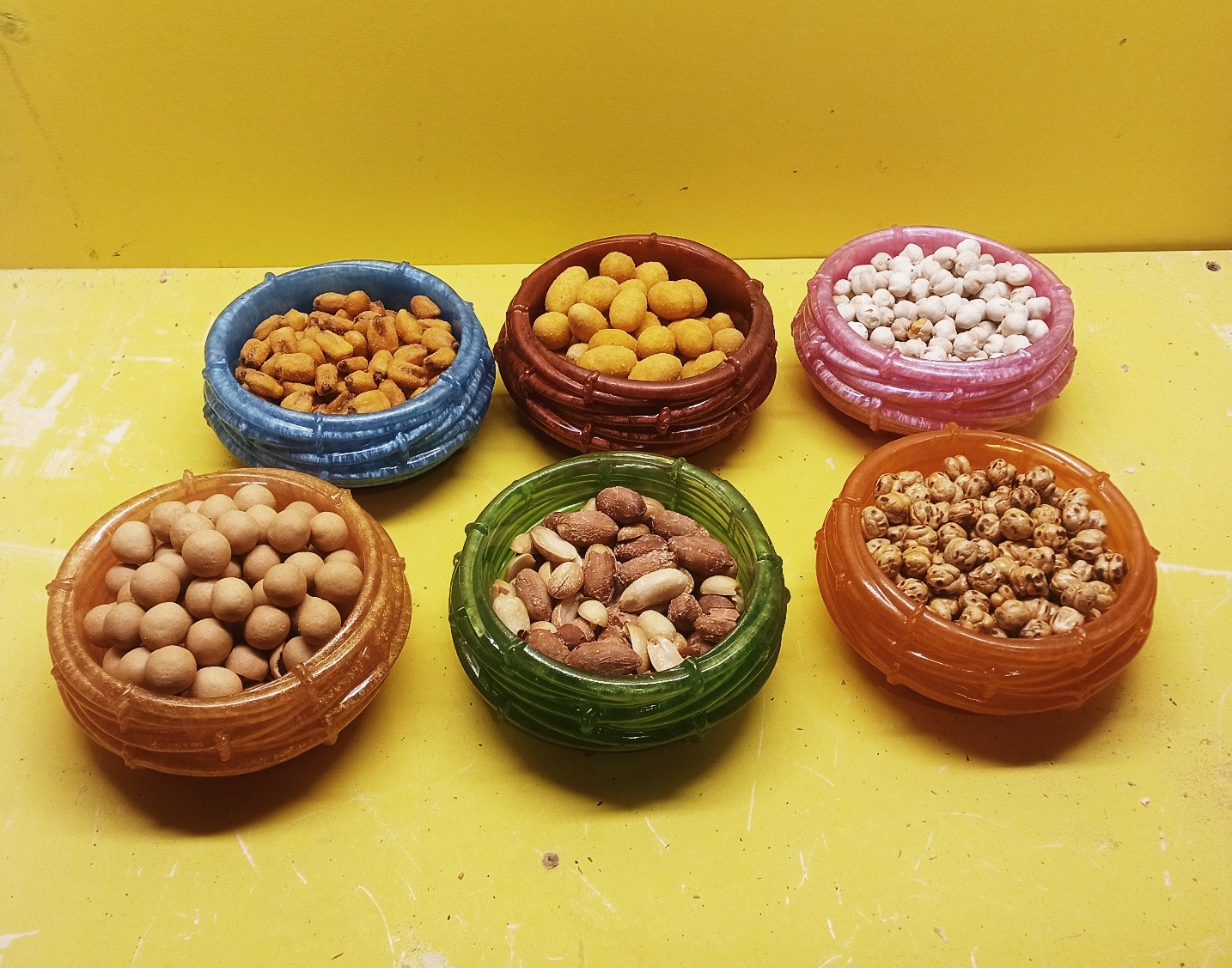 cam kase kuruyemiş ve çerez ikram kaseleri