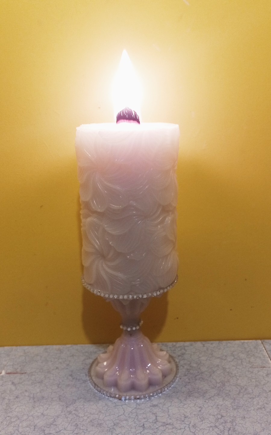 soya wax aroma terapi kokulu ahşap fitilli mum ve mum kaidesi