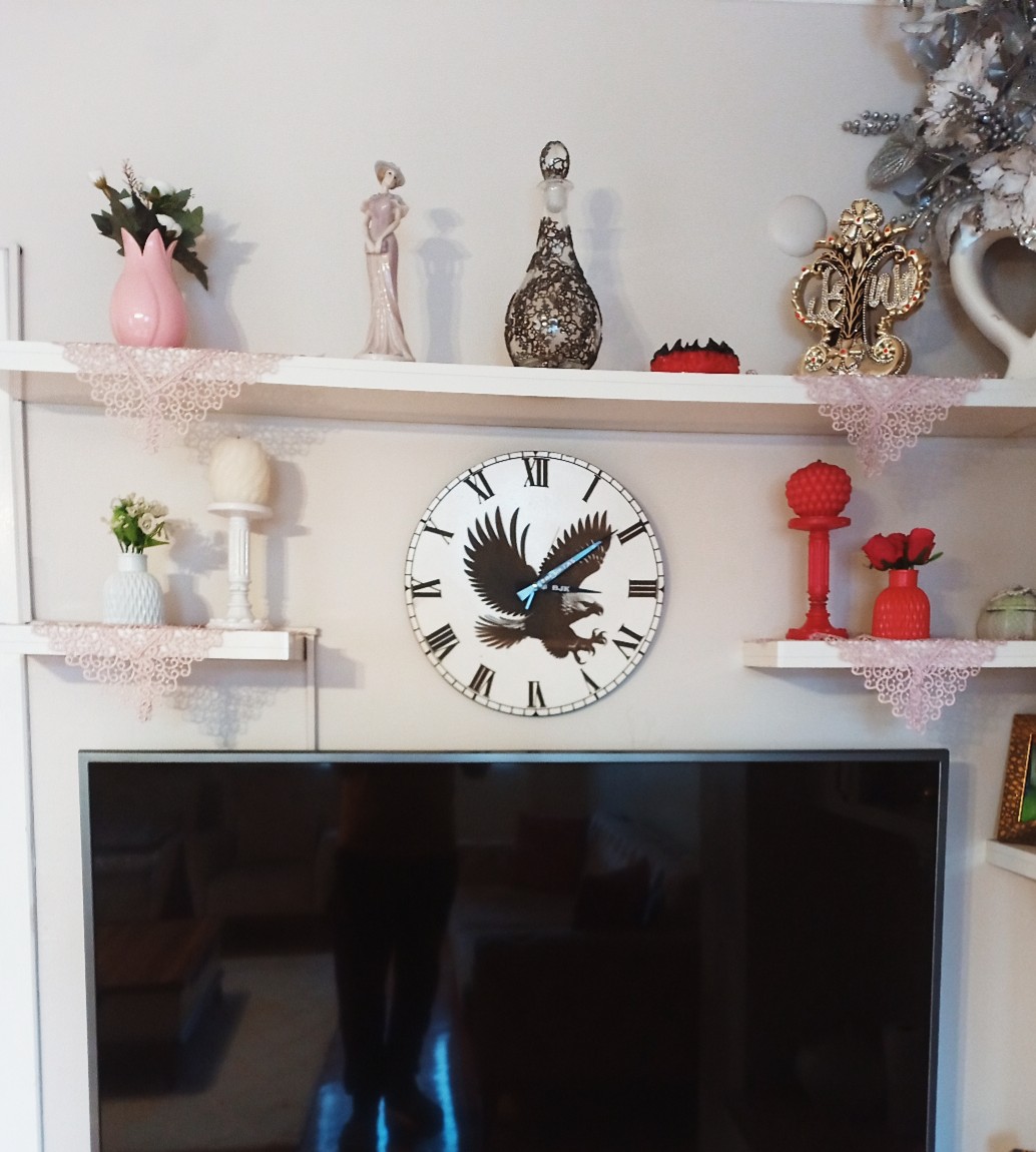 ahşap lazer işleme 38x38cm beşiktaş fenerbahçe galatasaray temalı duvar saatleri