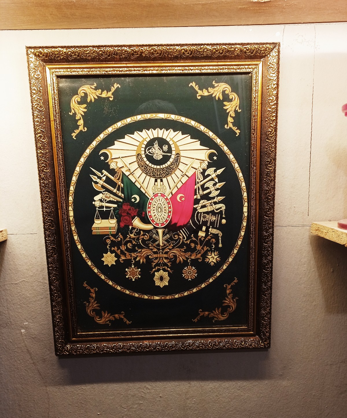 Osmanlı tuğrası ve arması temalı 38x50cm resim tabloları.