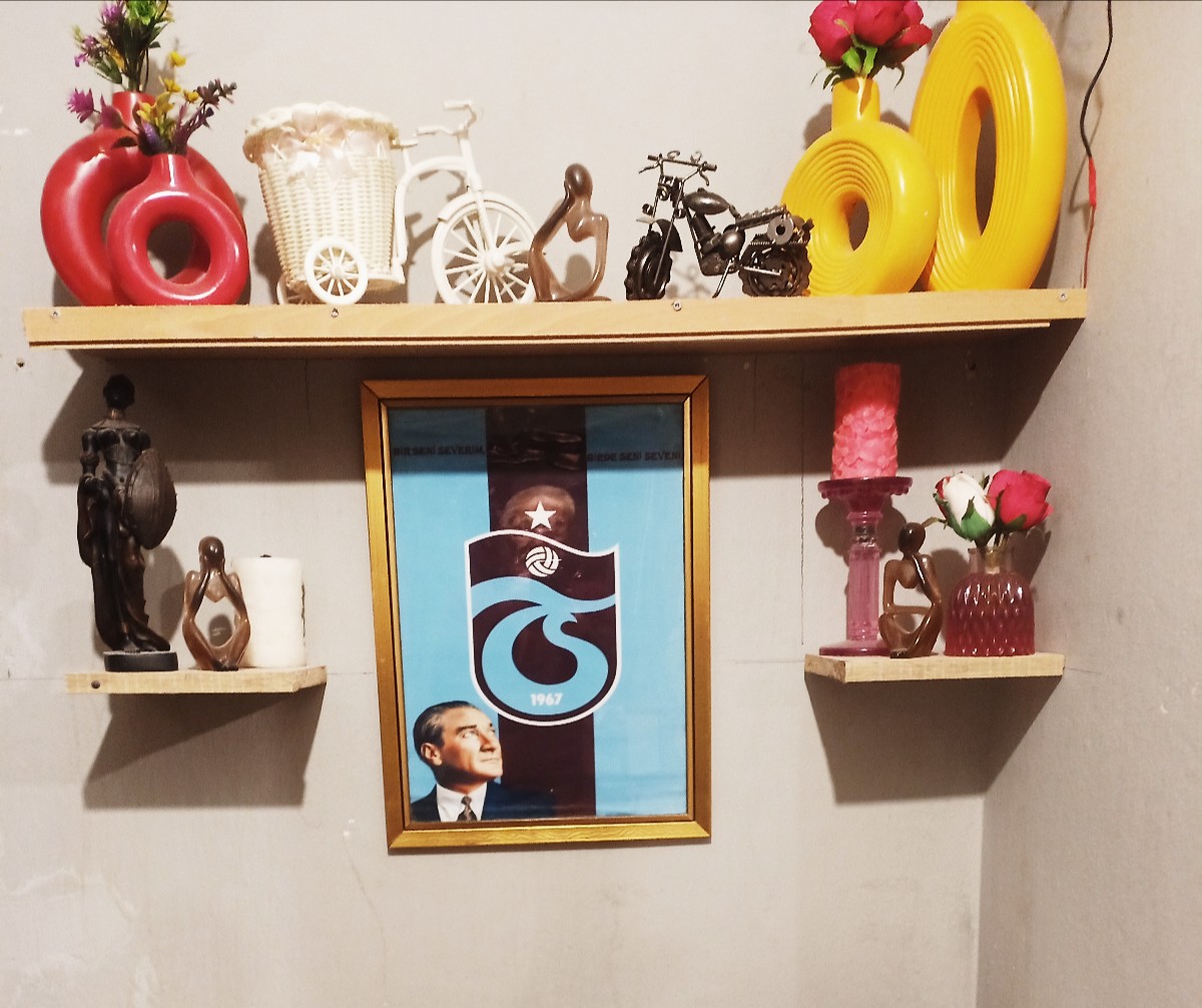 çerceveli 35x54cm trabzon spor temalı resim tablosu