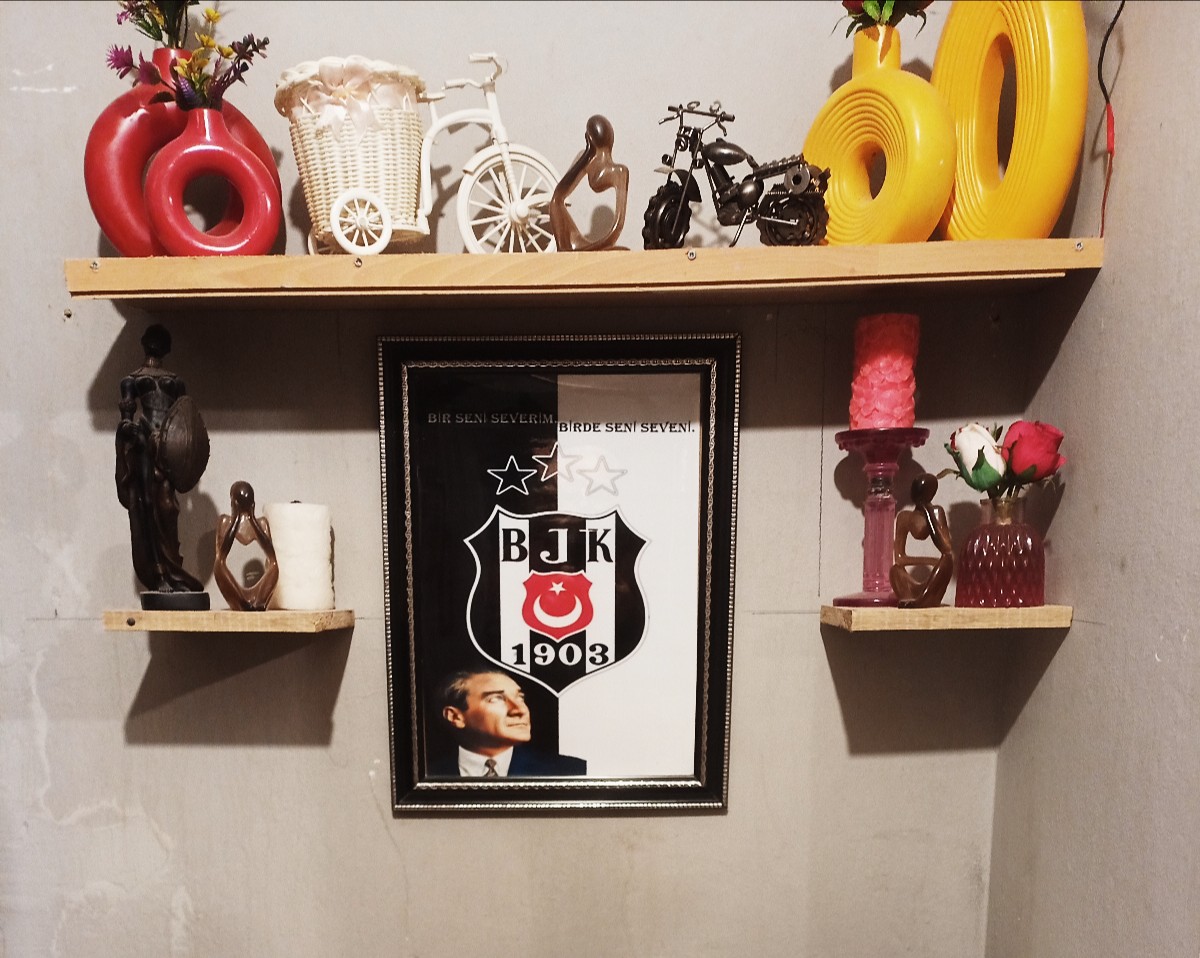 Çerceveli 35x54cm beşiktaş temalı resim tablosu